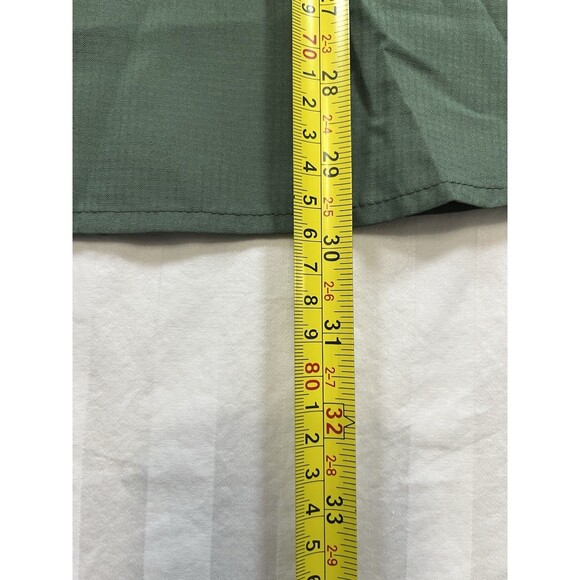 NWT Eddie Bauer Men's Relaxed Fit Short Sleeve Tech Woven Shirt Green Size XXL - Picture 8 of 9